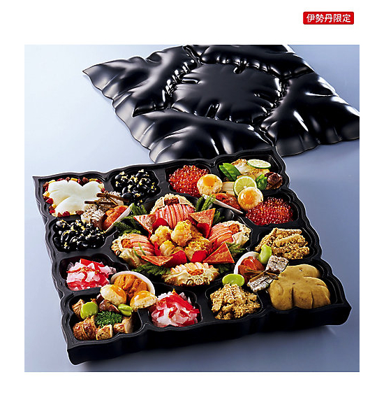 〈六雁〉正倉院御物写花形盒（しょうそういんぎょぶつうつしはながたごう）おせち